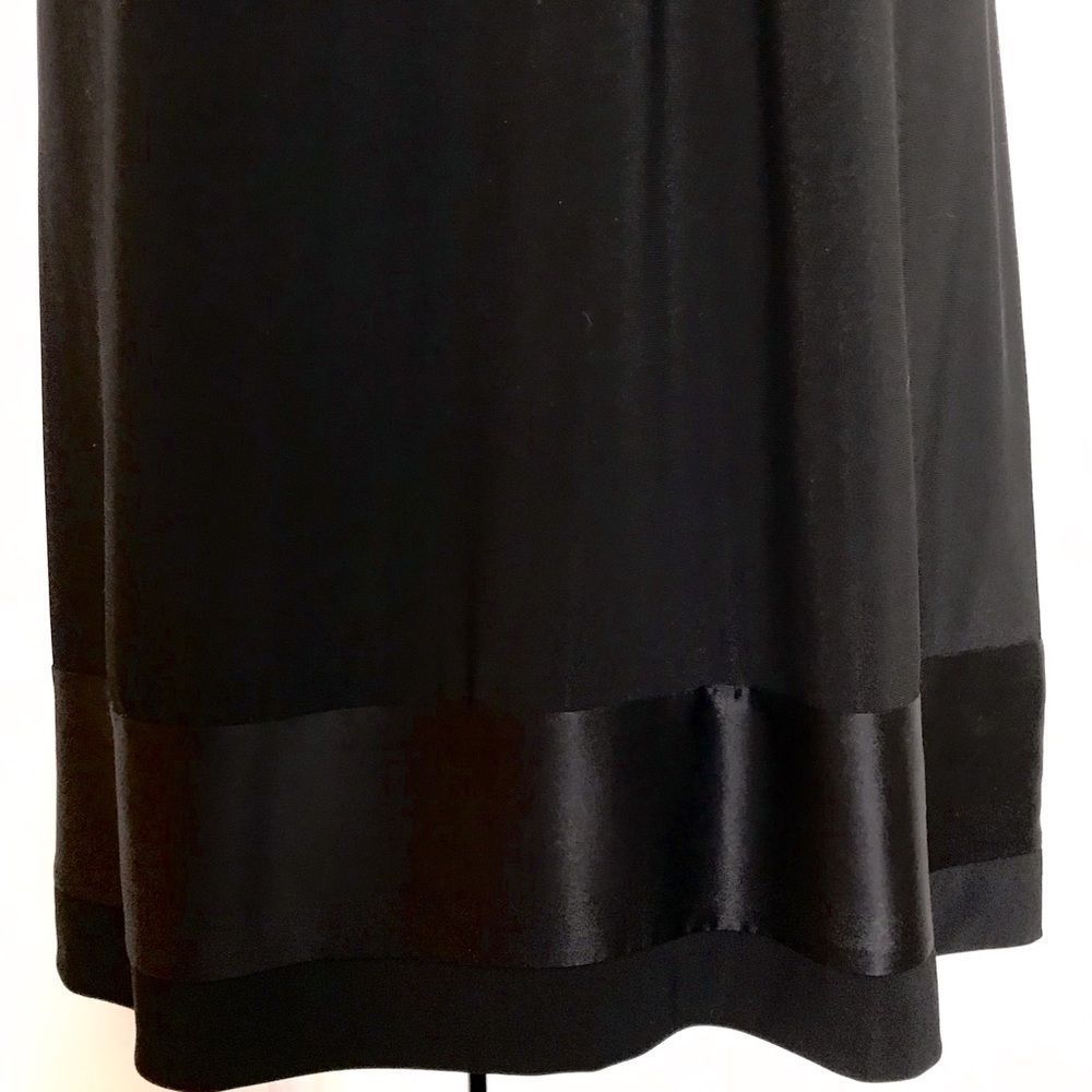 WHBM Black Shift Dress With Silk Trim Size M - Picture 5 of 6